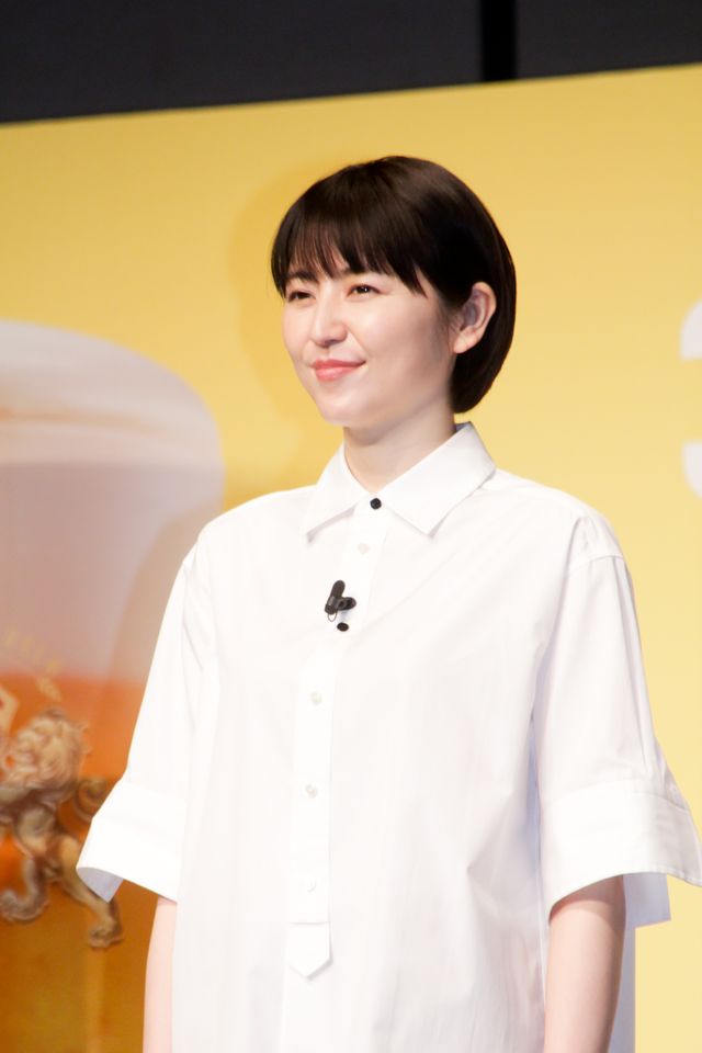 長澤まさみの笑顔！「アサヒ ザ・リッチ リニューアル新CM発表会」（4枚目）