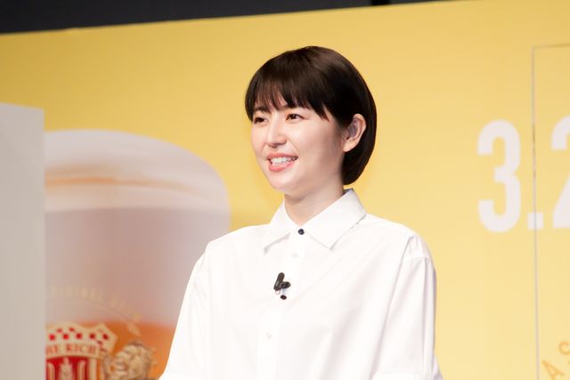 長澤まさみの笑顔！「アサヒ ザ・リッチ リニューアル新CM発表会」（6枚目）