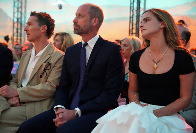 ベネディクト・カンバーバッチ、ウィリアム皇太子と並んだエマ・ワトソン
