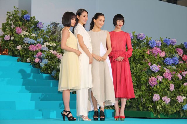 綾瀬×長澤×夏帆×すず“4姉妹”登場！『海街diary』完成披露フォトギャラリー（23枚目）