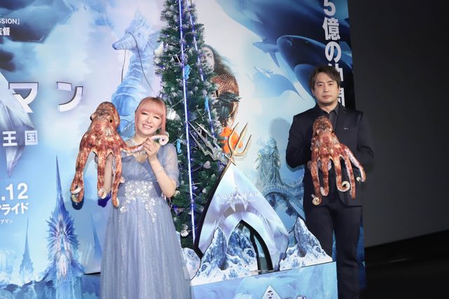 安元洋貴＆田中理恵“特鮮おさかなツリー”点灯式へ（6枚目）