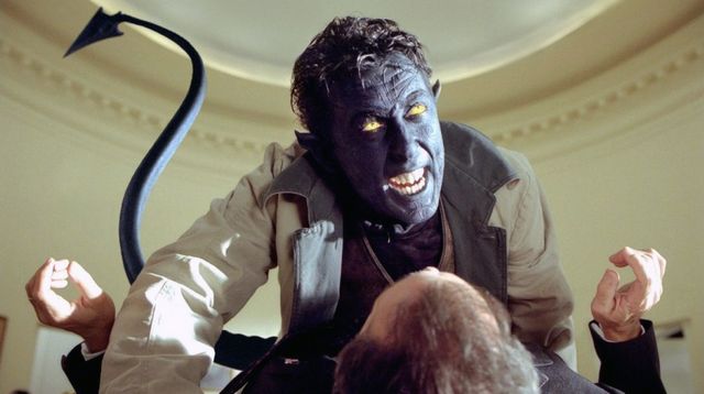 『X-MEN2』（2003）でアラン・カミングが演じたナイトクロウラー