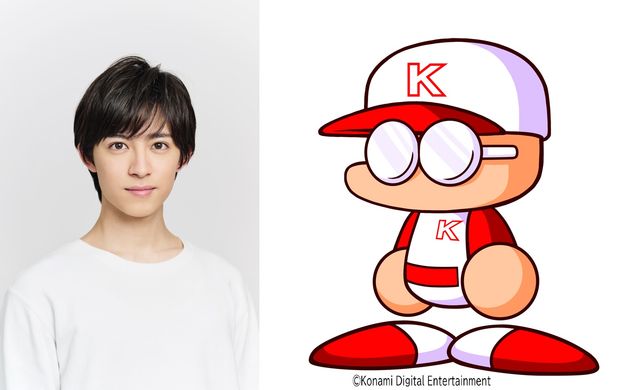 矢部明雄役の阿久津仁愛と、阿久津演じる矢部のモチーフ・矢部明雄