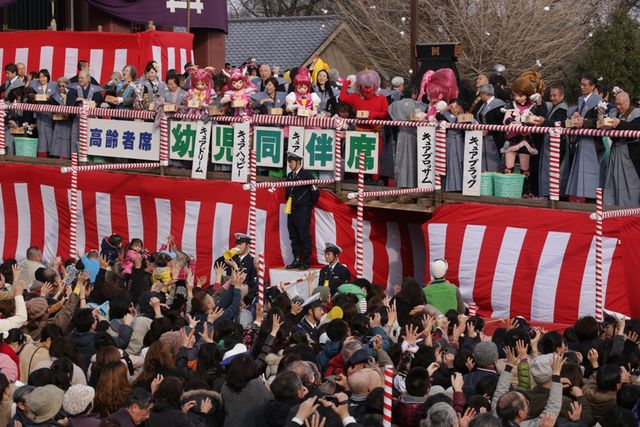 プリキュアの豆まきに子どもたち大歓声！池上本門寺にて 写真ギャラリー：フォトギャラリー