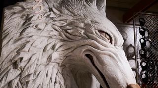 『もののけ姫』モロの君オブジェが日テレに登場　サンのポーズで写真撮影も可能