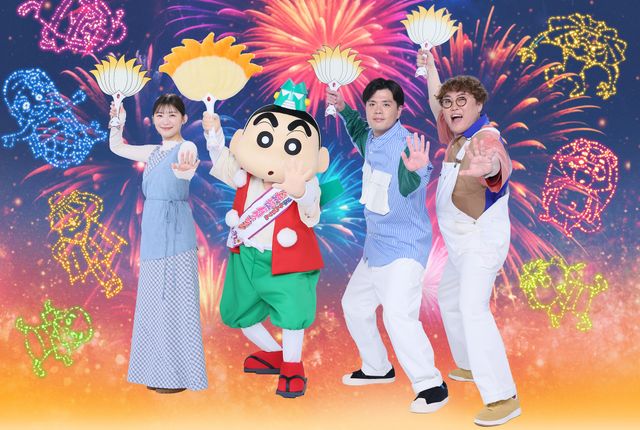 『映画クレヨンしんちゃん』シリーズ最新作のゲスト声優を務める伊藤沙莉とマユリカ（阪本・中谷）