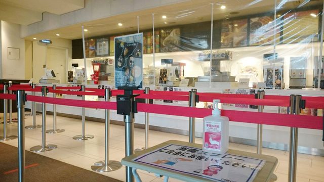 感染拡大防止策を強化した「チネチッタ」館内の様子（5枚目）