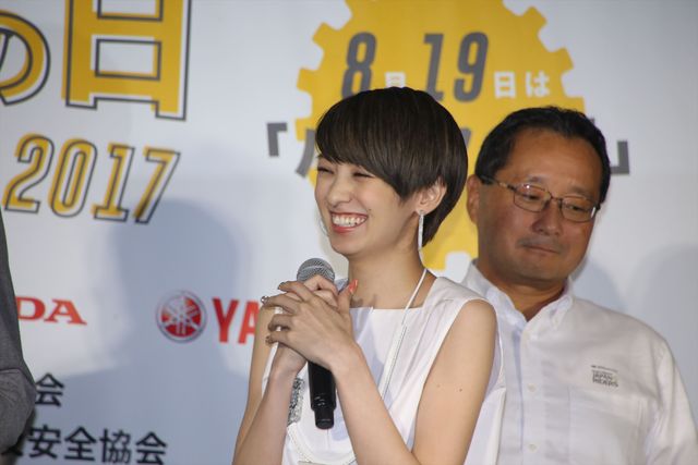 やっぱりかわいいアッキーナ「バイクの日スマイル・オン 2017」トークイベント（7枚目）
