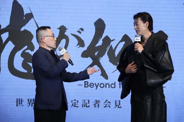 竹内涼真が自前の着物で！「龍が如く」世界配信決定記者会見の様子（3枚目）