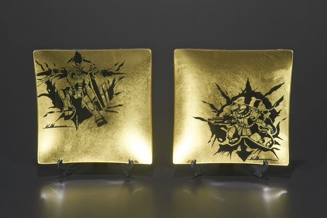 ガンダム×伝統工芸！「GUNDAM 金箔ガラスプレート」フォトギャラリー（10枚目）