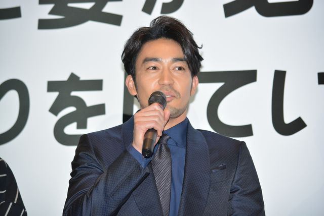 安田顕、居酒屋シーンでお酒を持ち込む『家に帰ると妻が必ず死んだふりをしています。』完成披露試写会（9枚目）