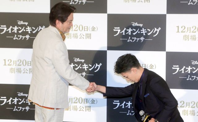 尾上右近＆大和田伸也、新旧ムファサ声優が対面！『ライオン・キング』30周年舞台あいさつ（2枚目）