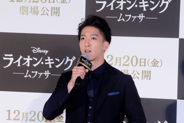 尾上右近＆大和田伸也、新旧ムファサ声優が対面！『ライオン・キング』30周年舞台あいさつ（6枚目）