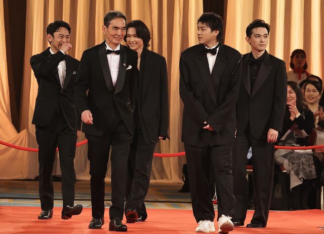 優秀主演男優賞受賞の妻夫木聡、長塚京三、松村北斗、山田裕貴、吉沢亮