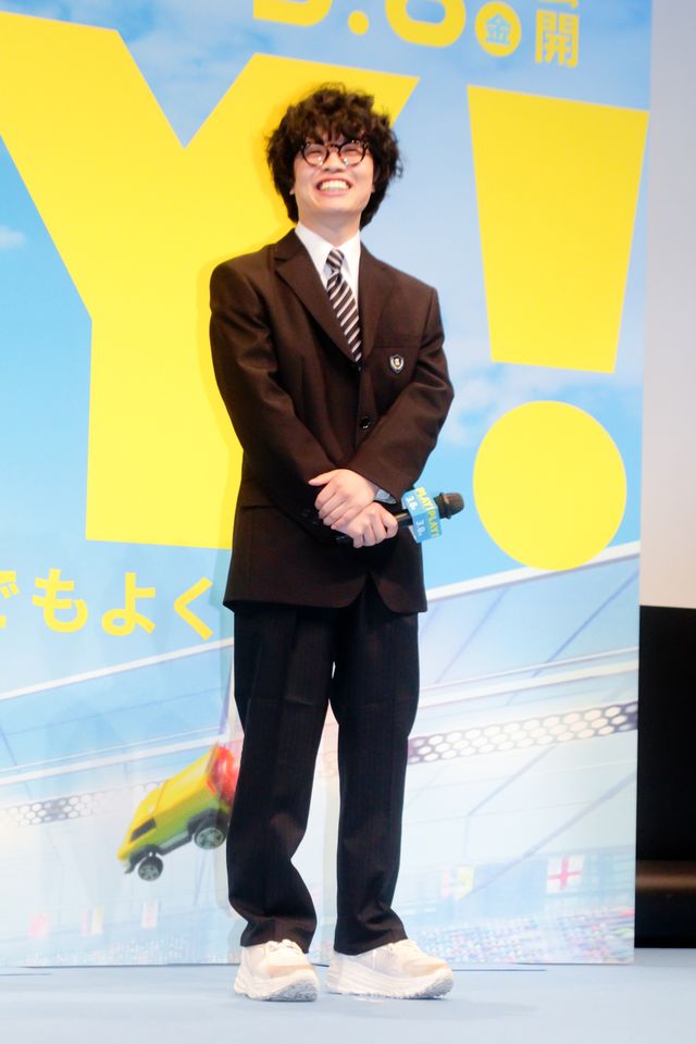 奥平大兼、鈴鹿央士、小倉史也、制服姿で登場！『PLAY! ～勝つとか負けるとかは、どーでもよくて～』完成披露（10枚目）