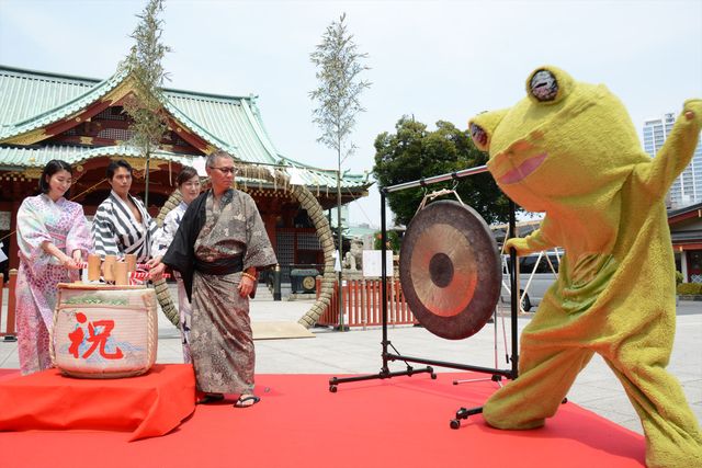 市原隼人、成海璃子、高島礼子らが浴衣姿で鏡開き！フォトギャラリー（15枚目）