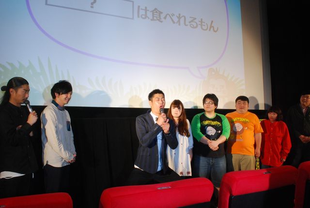 パンサー向井＆尾形＆菅が白ブリ姿に!!写真ギャラリー　声優デビューした『えいが パンパカパンツ バナナン王国の秘宝』会見の様子（6枚目）