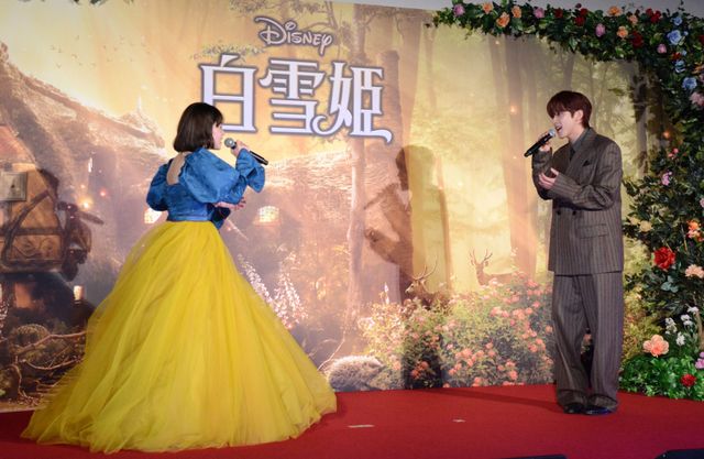 吉柳咲良＆JO1河野純喜が生パフォーマンス！実写版『白雪姫』劇中歌お披露目イベント（11枚目）