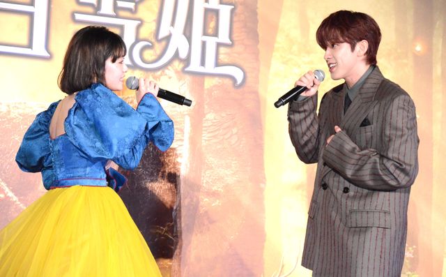 吉柳咲良＆JO1河野純喜が生パフォーマンス！実写版『白雪姫』劇中歌お披露目イベント（12枚目）