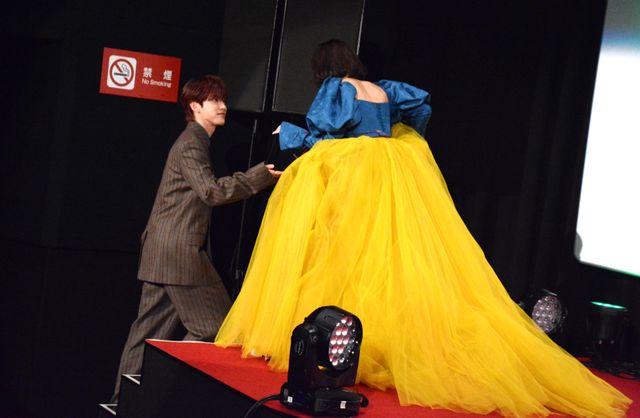 吉柳咲良＆JO1河野純喜が生パフォーマンス！実写版『白雪姫』劇中歌お披露目イベント（23枚目）
