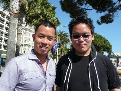 （左）ウー・ミンジン監督、（右）プロデューサーのエドモンド・楊