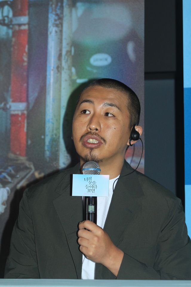 岸井ゆきの＆三宅唱監督が韓国で会見！『ケイコ 目を澄ませて』試写会＆会見（11枚目）