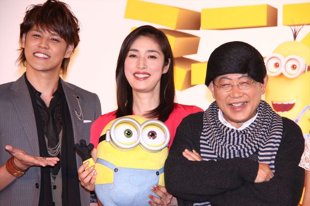 笑福亭鶴瓶のカツラ姿に天海祐希も思わず爆笑！『ミニオンズ』吹き替え版完成報告会見フォトギャラリー（14枚目）