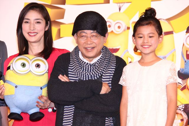 笑福亭鶴瓶のカツラ姿に天海祐希も思わず爆笑！『ミニオンズ』吹き替え版完成報告会見フォトギャラリー（15枚目）