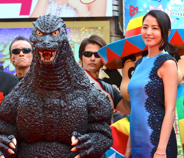 ゴジラ、長澤まさみと仲良くテープカット！フォトギャラリー（6枚目）