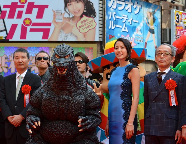 ゴジラ、長澤まさみと仲良くテープカット！フォトギャラリー（7枚目）