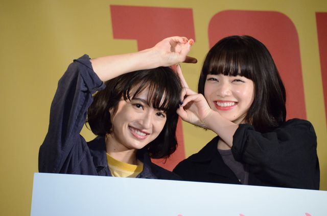 仲睦まじい小松菜奈＆門脇麦『さよならくちびる』公開直前イベント（16枚目）