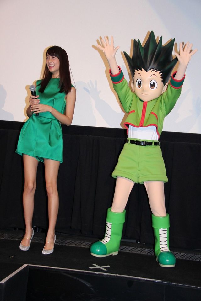 山本美月が美脚披露！『劇場版HUNTER×HUNTER-The LAST MISSION-』完成披露試写会フォトギャラリー（4枚目）