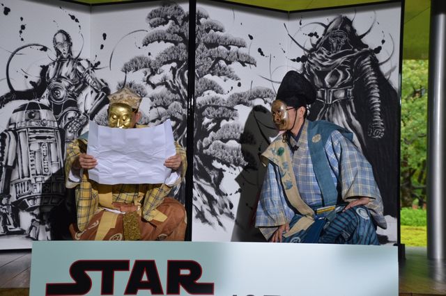 ベイダー卿降臨？『スター・ウォーズ』狂言＆武人屏風画、京都でお披露目！（5枚目）