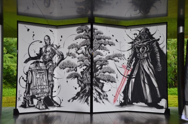 ベイダー卿降臨？『スター・ウォーズ』狂言＆武人屏風画、京都でお披露目！（23枚目）