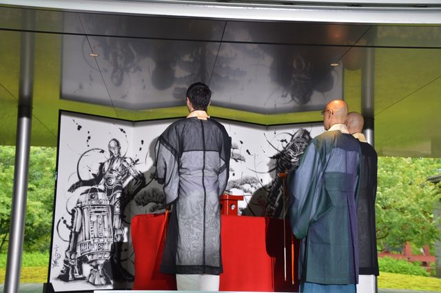 ベイダー卿降臨？『スター・ウォーズ』狂言＆武人屏風画、京都でお披露目！（24枚目）