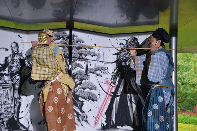 ベイダー卿降臨？『スター・ウォーズ』狂言＆武人屏風画、京都でお披露目！（39枚目）