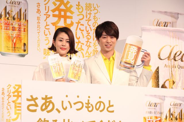櫻井翔、高畑充希「クリアアサヒ」新CM発表会（3枚目）