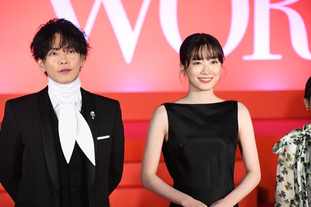 背中見せドレスで魅了！永野芽郁、芦田愛菜、仲里依紗、松本若菜、小沢真珠が美の競演『はたらく細胞』細胞大集合プレミア（9枚目）