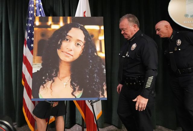 セレステ・リヴァスさん（警察の会見にて）