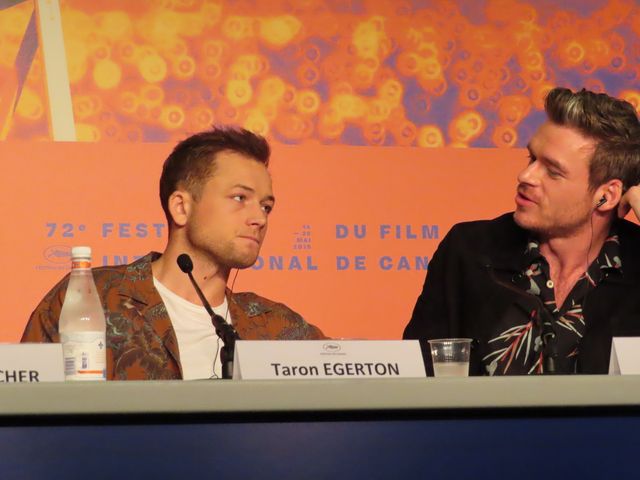 タロン・エガートン＆リチャード・マッデンの笑顔！『ロケットマン』カンヌ公式会見（4枚目）