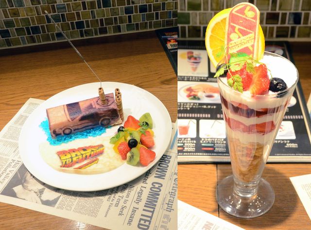 デロリアンケーキプレート＆ホバーボードパフェ！『バック・トゥ・ザ・フューチャー』コラボカフェフォトギャラリー：フォトギャラリー