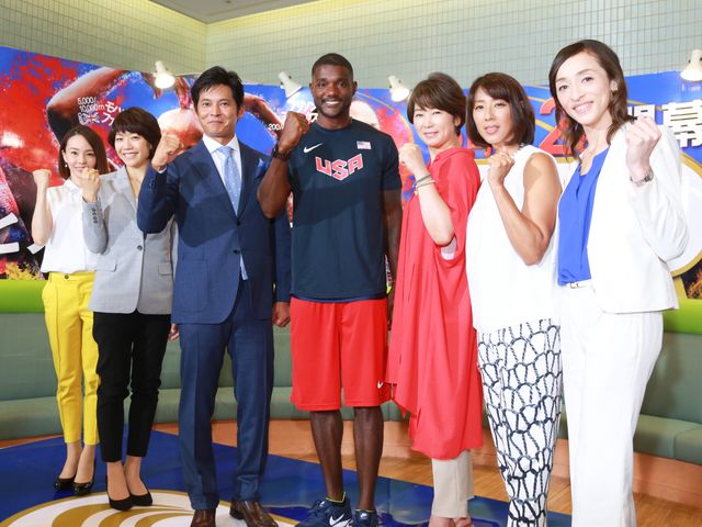 織田裕二、金メダリスト・ジャスティン・ガトリンと対面！フォトギャラリー：フォトギャラリー