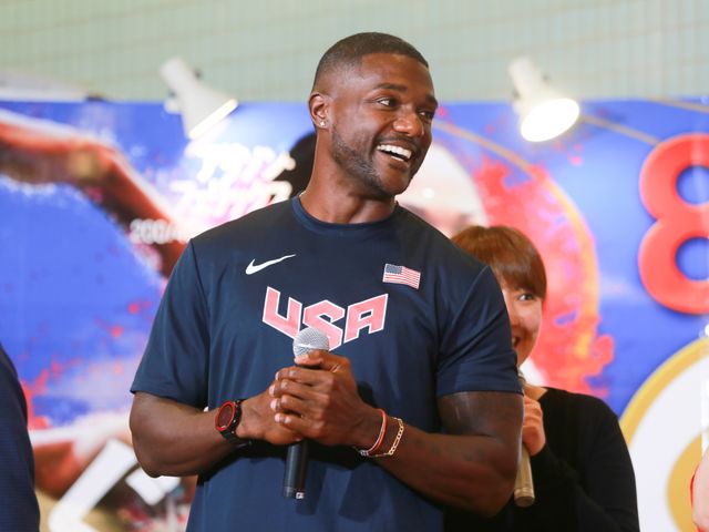 織田裕二、金メダリスト・ジャスティン・ガトリンと対面！フォトギャラリー（5枚目）