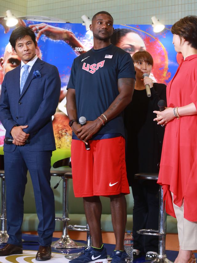 織田裕二、金メダリスト・ジャスティン・ガトリンと対面！フォトギャラリー（11枚目）