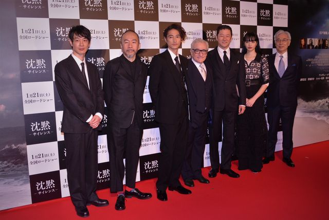 スコセッシ監督を囲んでズラリ！『沈黙－サイレンス－』ジャパンプレミアフォトギャラリー：フォトギャラリー