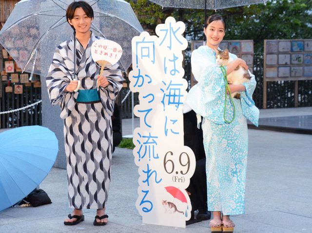 広瀬すず＆大西利空、浴衣姿で映画ヒット祈願『水は海に向かって流れる』公開直前イベント（6枚目）