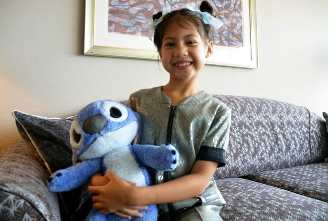 “スティッチの日”に合わせて来日したリロ役マイア・ケアロハ