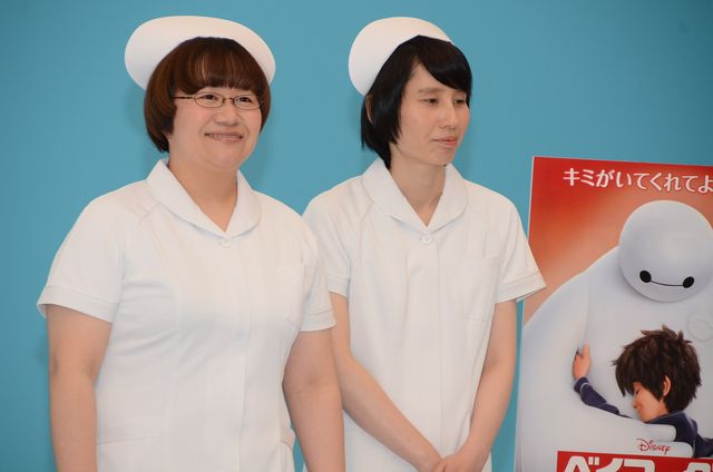 ハリセンボンのナース姿！『ベイマックス』MovieNEX発売記念CM撮影現場フォトギャラリー（12枚目）