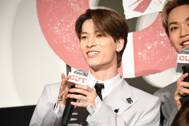 倉悠貴×醍醐虎汰朗×与田祐希（乃木坂 46）ら映画『OUT』初日舞台あいさつ（15枚目）