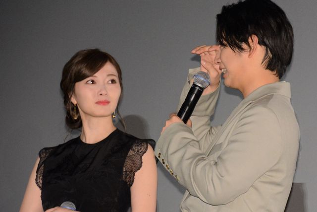 千葉雄大＆白石麻衣『スマホを落としただけなのに　囚われの殺人鬼』初日舞台あいさつ（6枚目）